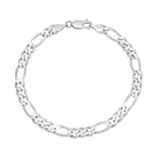 5.5MM Solid Figaro Bracelet — detail 2