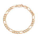 7.5MM Solid Figaro Bracelet — detail 3