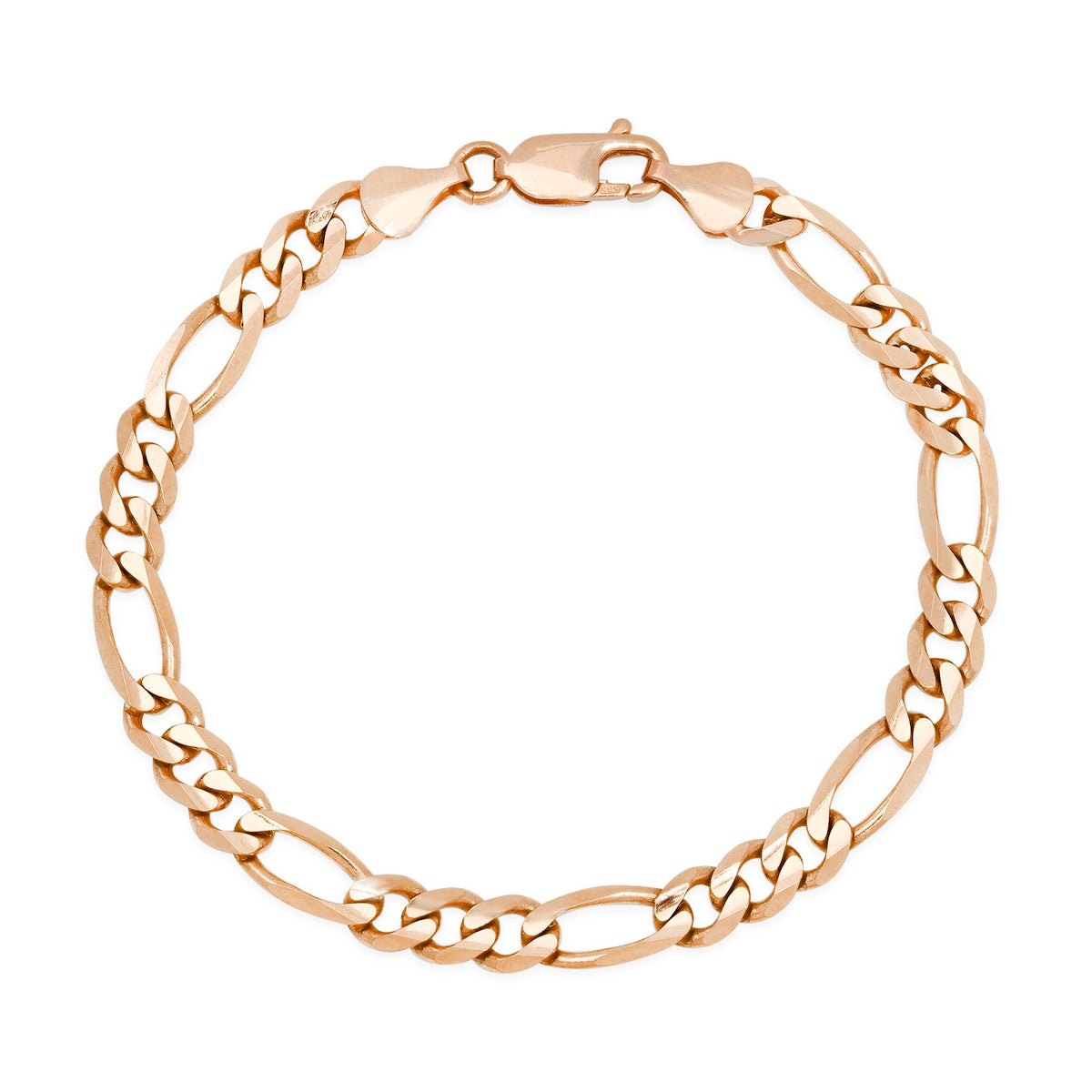7.5MM Solid Figaro Bracelet — detail 3