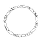 7.5MM Solid Figaro Bracelet — detail 2