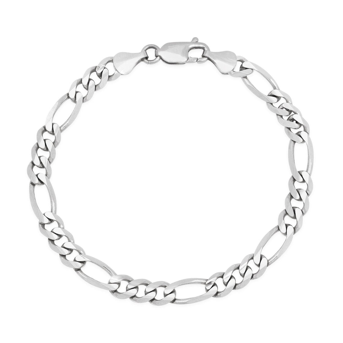 7.5MM Solid Figaro Bracelet — detail 2