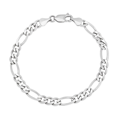7.5MM Solid Figaro Bracelet — detail 2