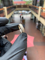 Sprinkled Donuts Ring in solid 10K-24K gold