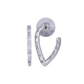 Silver 925 Rhodium Plated Clear CZ Hoop Earrings - BGE00071