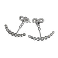 Rhodium Plated 925 Sterling Silver Clear Red CZ Front and Back - BGE00555