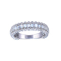 Rhodium Plated 925 Sterling Silver Clear CZ Ring - BGR01318CLR