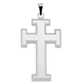High Polished 925 Sterling Silver Cross Pendant - BSP00036