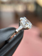 Tapered Baguette Three-Stone Engagement Ring