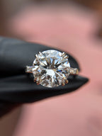 Tapered Baguette Three-Stone Engagement Ring
