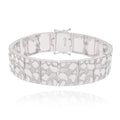 925 Sterling Silver Clustered Nugget 15.9mm Bracelet - CDIB00031