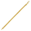 Gold Plated 925 Sterling Silver Franco Bracelet 5.75mm - CH441 GP BR