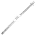 Rhodium Plated 925 Sterling Silver Miami Cuban ID Link 12.6mm Bracelet - CDIB00047RH