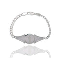 925 Sterling Silver Saint Jude Diamond Cut Curb Bracelet - CDIB00050