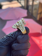 Skull and Crown Ring — detail 3