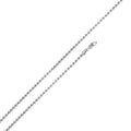 Rhodium Plated Bead 180 Chain 1.8mm - CH112B RH