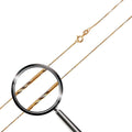 Rose Gold Plated 925 Sterling Silver DC Slash Round Snake 020 Chain 0.86mm - CH176 RGP