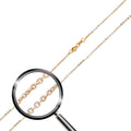 Rose Gold Plated 925 Sterling Silver Rolo DC 1.4mm Chain - CH177 RGP