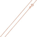 Rose Gold Plated 925 Sterling Silver Anchor 025 Chain 1mm - CH182 RGP