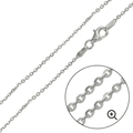 Rhodium Plated 925 Sterling Silver Brillantina DC 040 Chain 1.75mm - CH277 RH