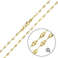 Silver 925 Gold Plated Star DC Confetti Chain 2.7mm - CH353 GP