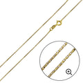 Silver 925 Gold Plated Round Snake DC Chain 0.8mm - CH361 GP