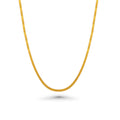 Gold Plated 925 Sterling Silver Herring Bone 035 Chain or Bracelet 3mm - CH382 GP