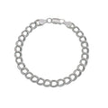 925 Sterling Silver Chino Links Double Wire 080 5.5mm Bracelet - CH39