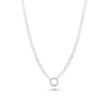 High Polished 925 Sterling Silver Cuban With Circle Design Chain or Bracelet - CH42 SL