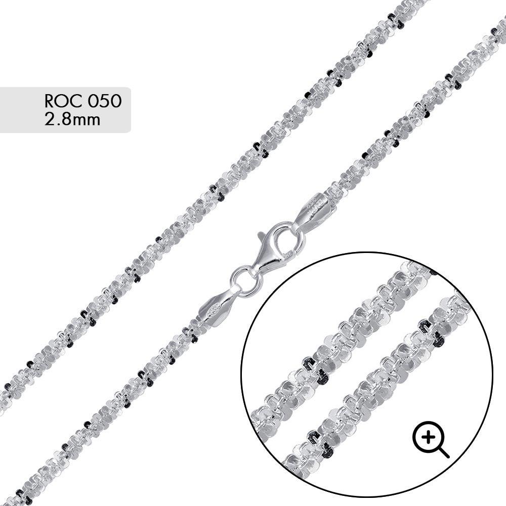Roc 050 Sterling Silver Chain or Bracelet 2.8mm - CH514