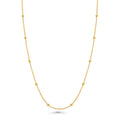 Gold Plated 925 Sterling Silver Box with Bead Chain or Bracelet 0.8mm - CH557 GP