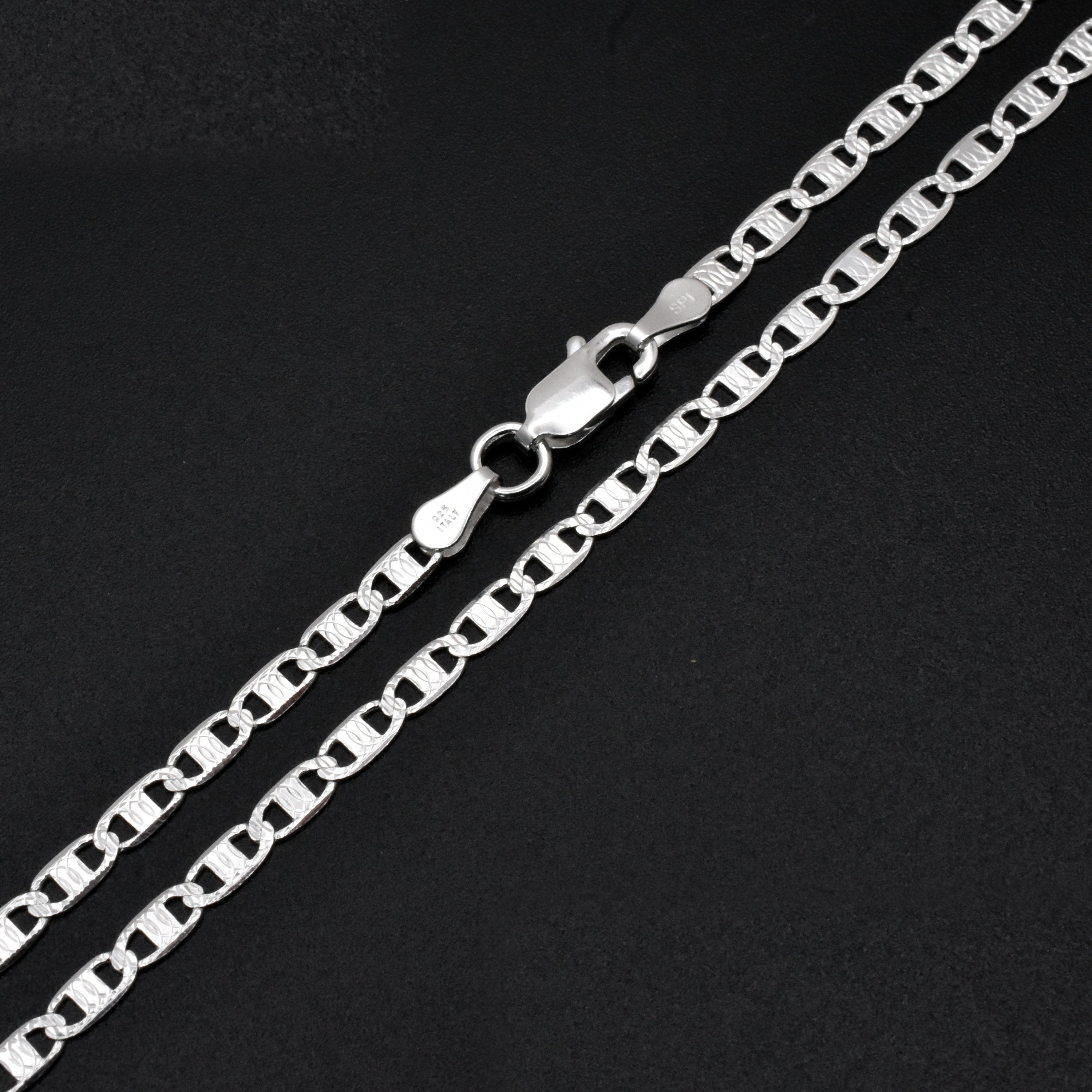 6 Sided Diamond Cut Valentino 120 5.2mm Chain or Bracelet - CH598