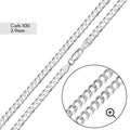 Curb 100 Chain or Bracelet 3.9mm - CH616