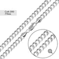 Curb 200 Chain or Bracelet 7.9mm - CH620