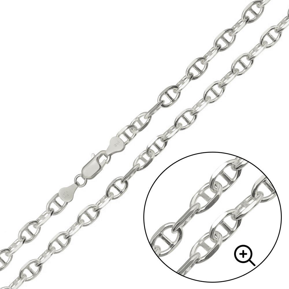 925 Sterling Silver Cross Marina 6mm Chain or Bracelet - CH656 SL