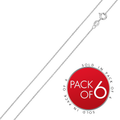 Diamond Cut Anchor 025 Chain 1mm (Pk of 6) - CH711