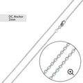 Diamond Cut Anchor 2mm Chain - CH716A