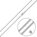 Round Snake 025 Chain or Bracelet 1.2mm - CH729