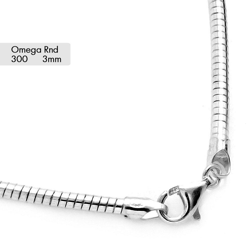 Round Omega Chains 3mm - CH812
