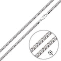 925 Sterling Silver Basic Oval DC Franco 080 2.4mm Chain - CH824 SL