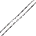 Rhodium Plated 925 Sterling Silver Franco Chain 2.7mm - CH941 RH