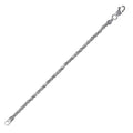 High Polished 925 Sterling Silver Diamond Cut High Polished Rope 040 Anklets 1.8mm - CHA524