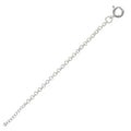 High Polished 925 Sterling Silver Round Rolo 025 Anklets 1.8mm - CHA702
