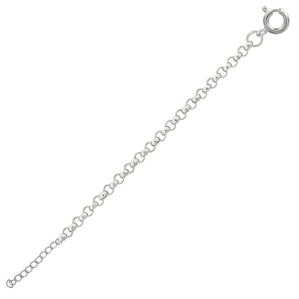 High Polished 925 Sterling Silver Round Rolo 030 Anklets 1.95mm - CHA703