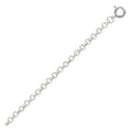 High Polished 925 Sterling Silver Round Rolo 035 Anklets 2.3mm - CHA704