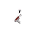 925 Rhodium Plated Sterling Silver Bottled Wine Charm - CHARM00104