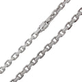 Rhodium Plated 925 Sterling Silver CZ Encrusted Micro Pave Link Chain or Bracelet 8.9mm - CHCZ107 RH