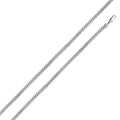 Rhodium Plated 925 Sterling Silver Hollow Franco Chain or Bracelet 4.8mm - CHHW101 RH