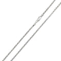 Rhodium Plated 925 Sterling Silver DC Flat Multi Disc Coreana 018 Chain 1.6mm - CH402 RH