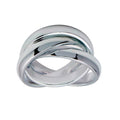 High Polished 925 Sterling Silver 3 Band Rolling Ring - CR00713