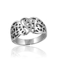 High Polished 925 Sterling Silver Fancy Design Ring - CR00812